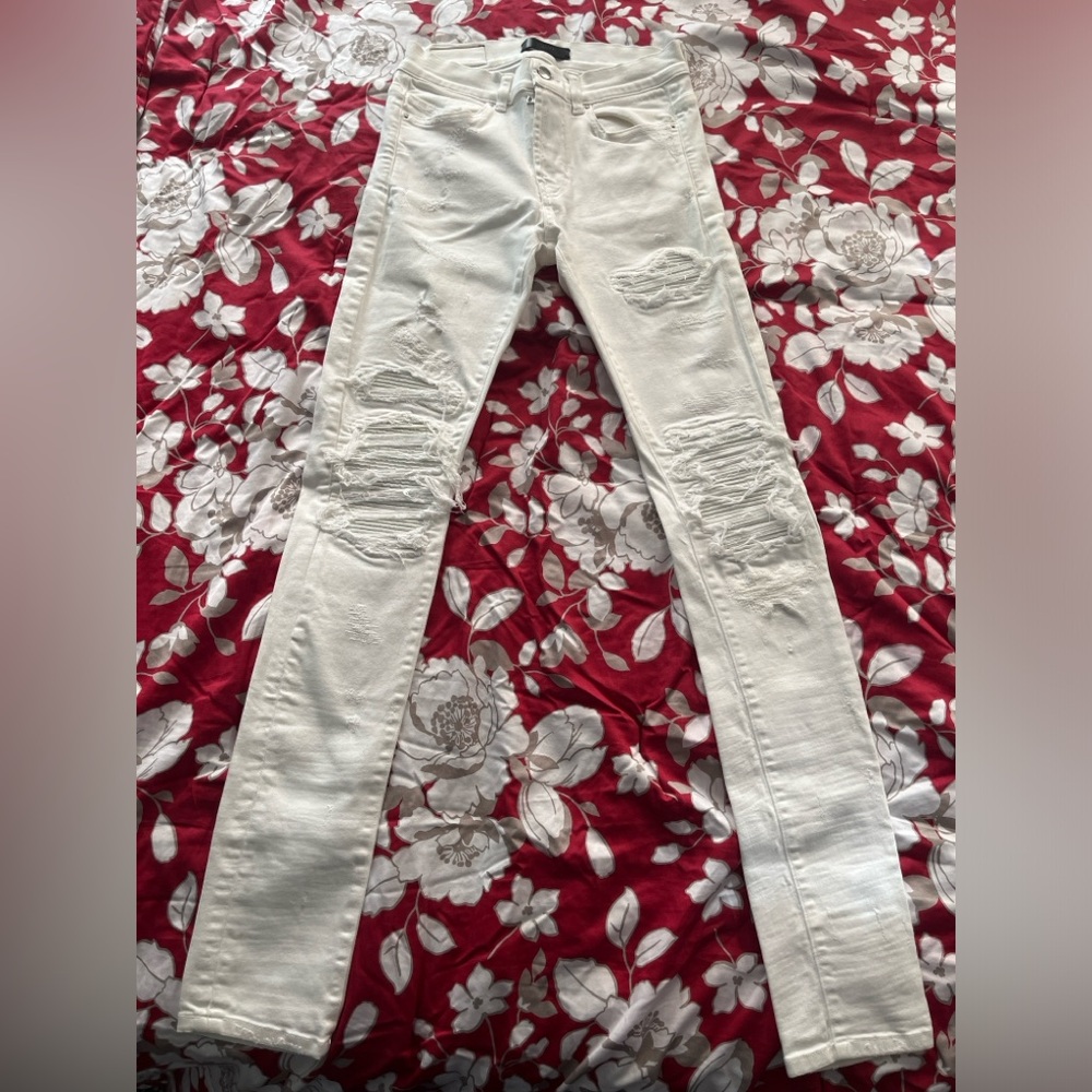 AUTHENTIC MIKE AMIRI WHITE JEANS